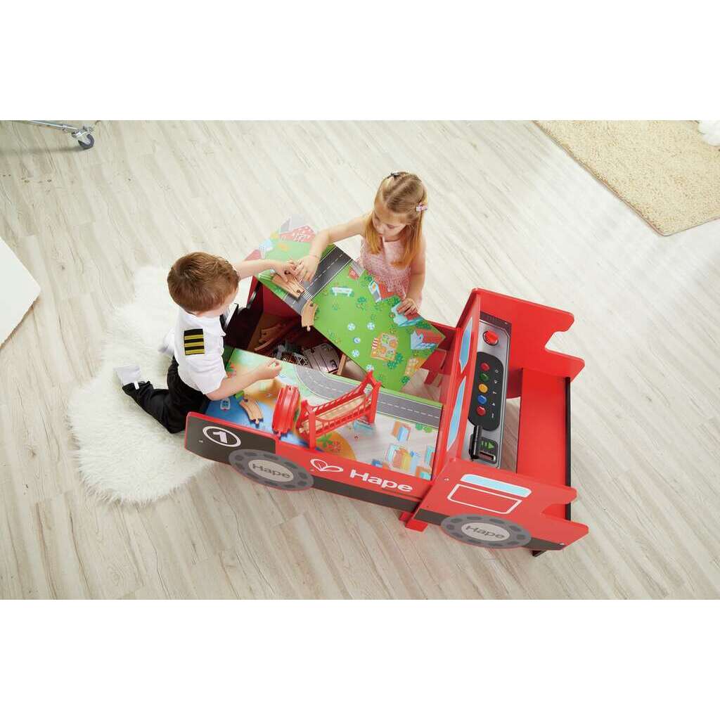 Aufklappbarer Eisenbahntisch