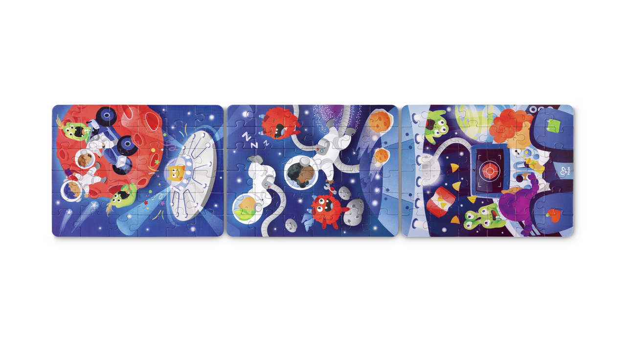 Weltraumabenteuer-Puzzle 