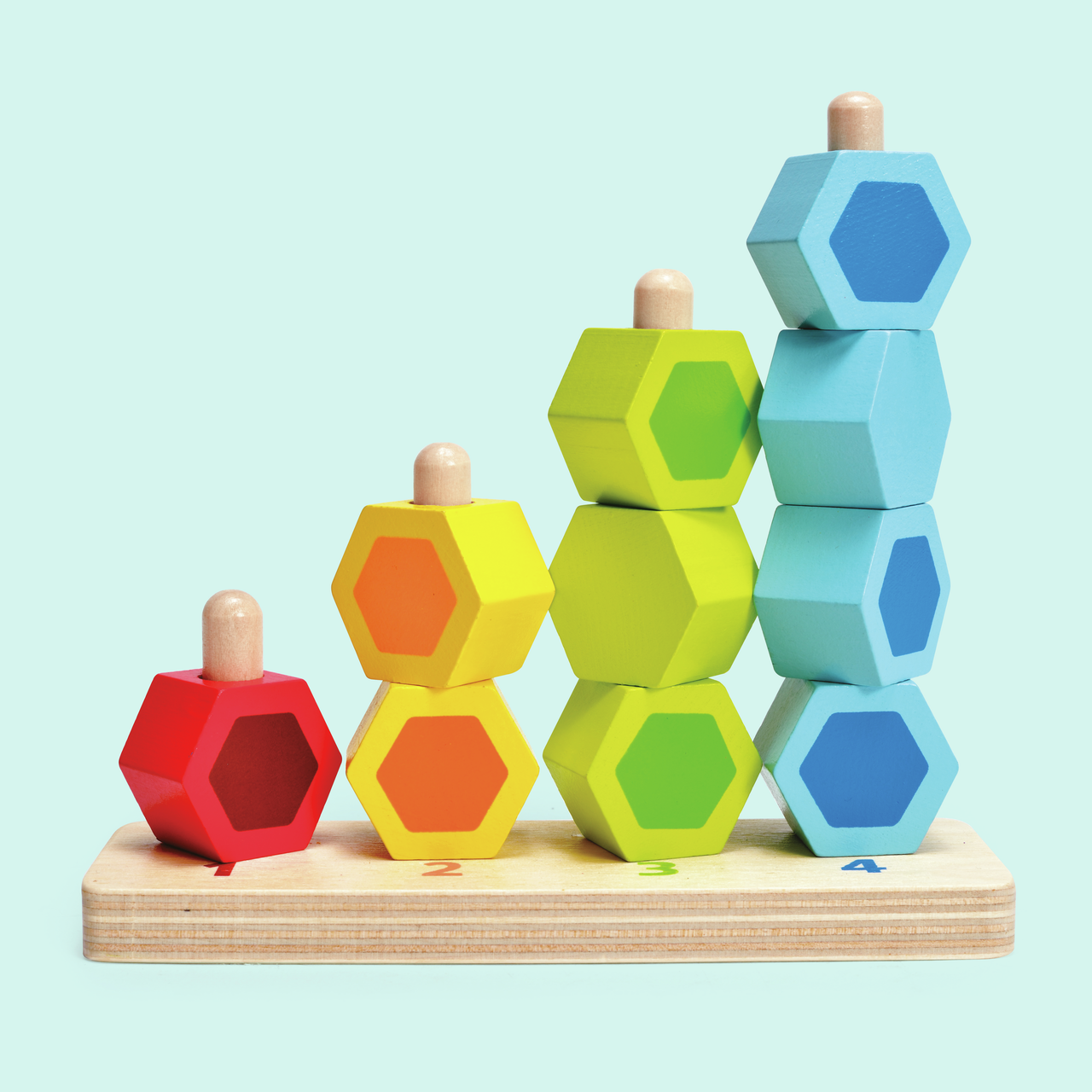 Zähl- und Steckspiel