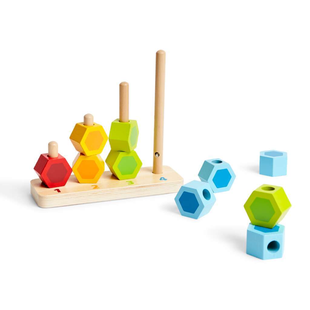 Zähl- und Steckspiel