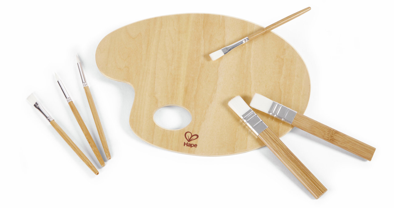 Malpaletten- und Pinsel-Set