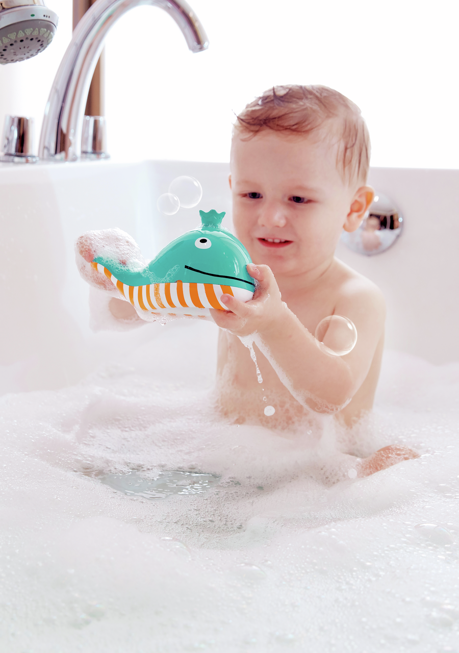 Badespielzeug Seifenblasen-Wal 