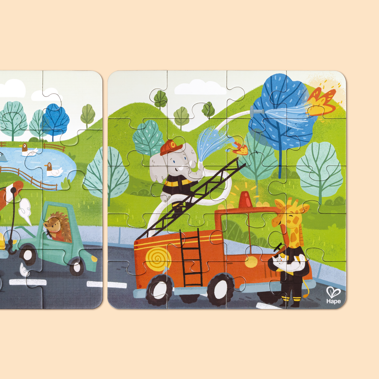 Rettungsfahrzeuge-Puzzle