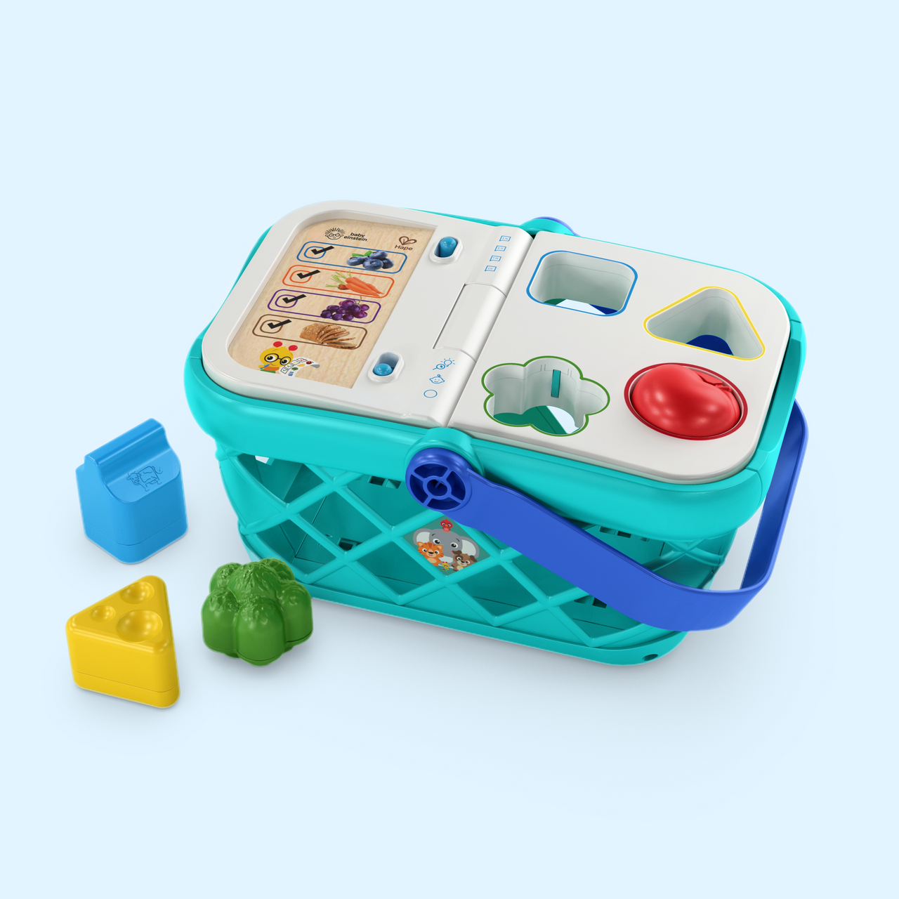 Formen sortierender Einkaufskorb - FR/ES/EN/DE