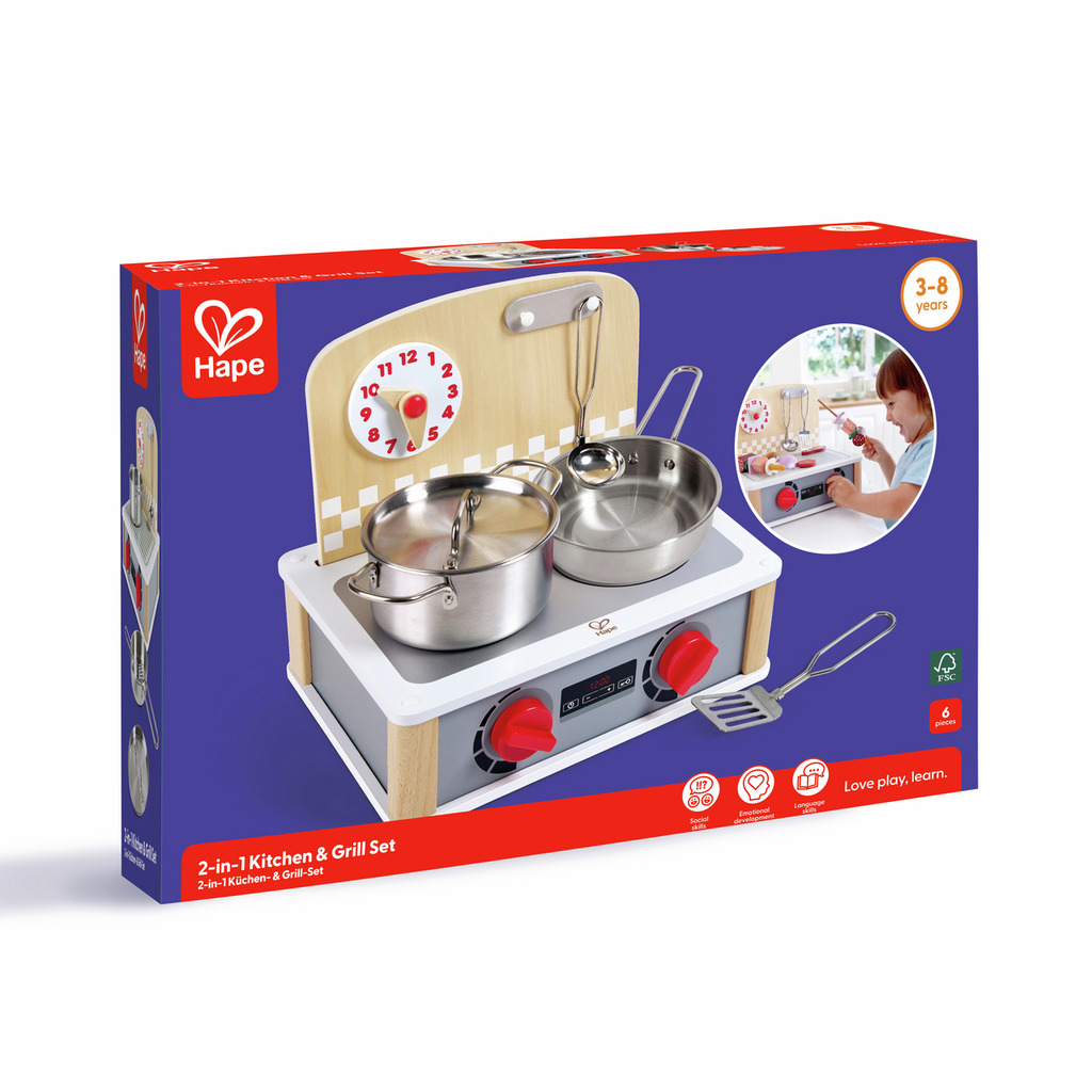 2-in-1 Küchen- & Grill-Set 