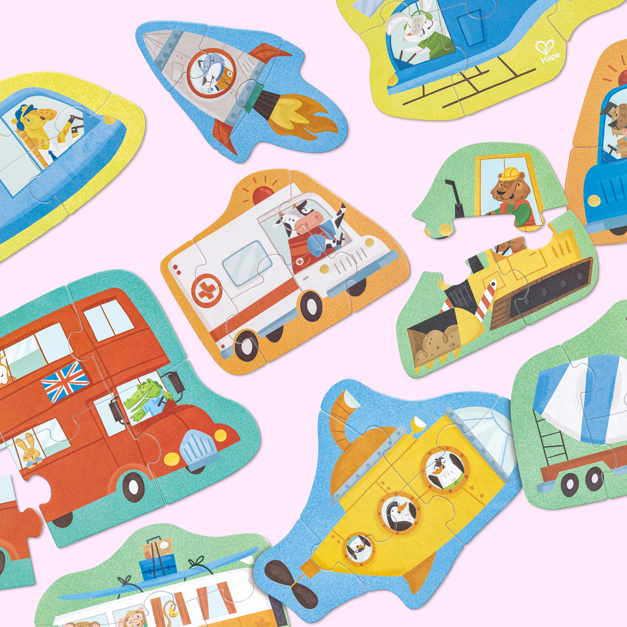 Wunderbares Fahrzeug-Puzzle