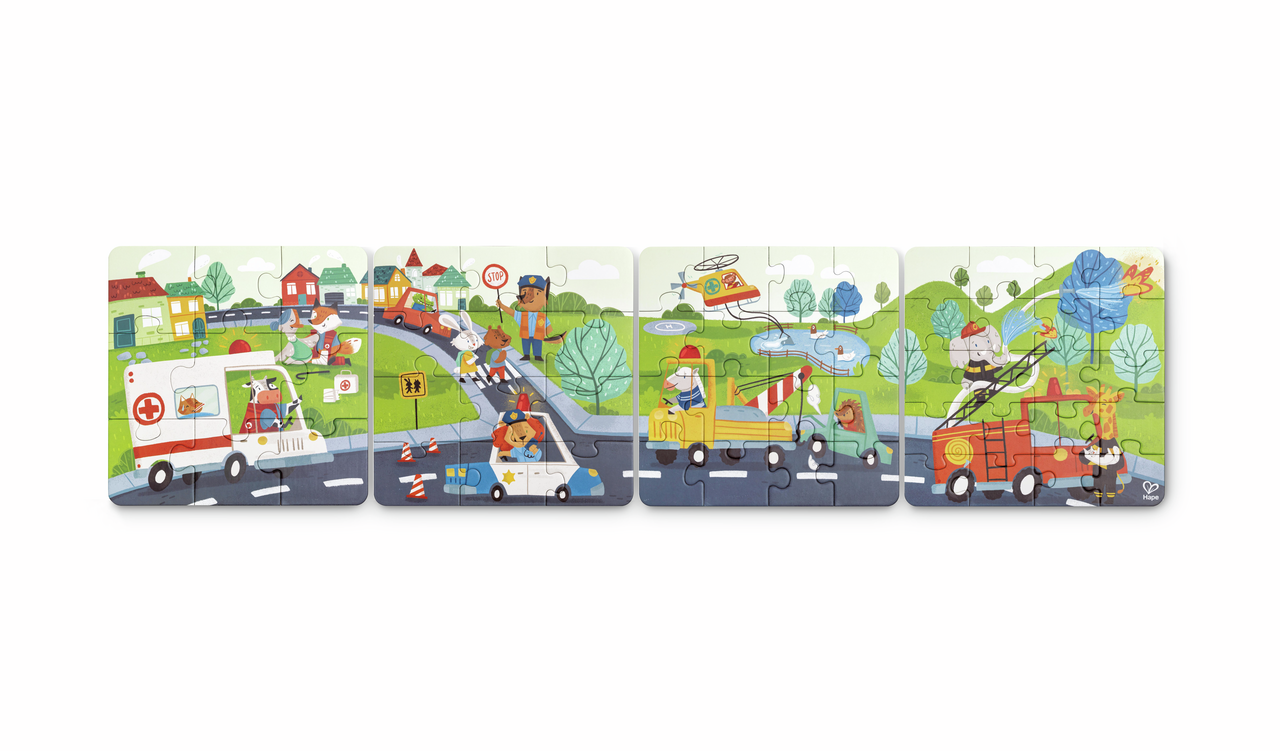 Rettungsfahrzeuge-Puzzle