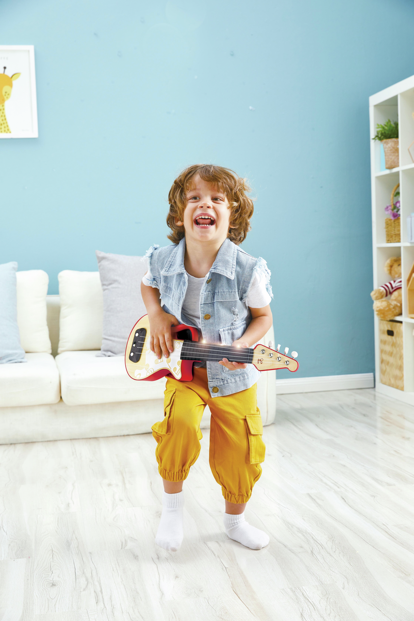 Elektrische Lern-Ukulele, rot