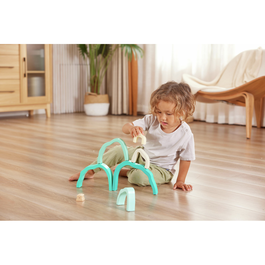 Stapelblöcke Eisbären in der Arktis