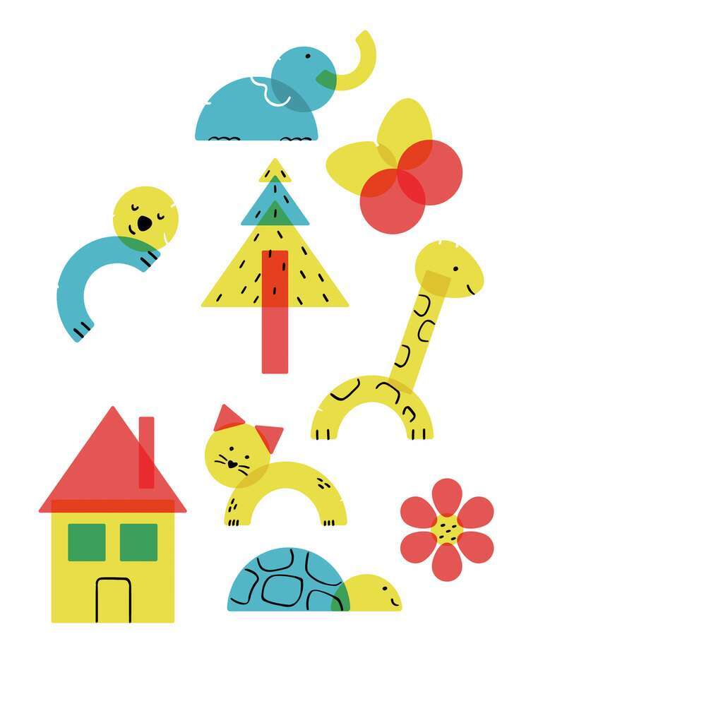 Malset Farben und Formen