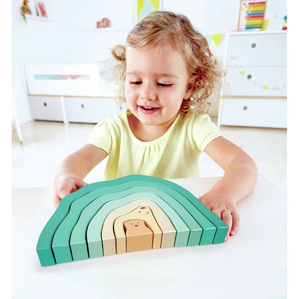 Stapelblöcke Eisbären in der Arktis