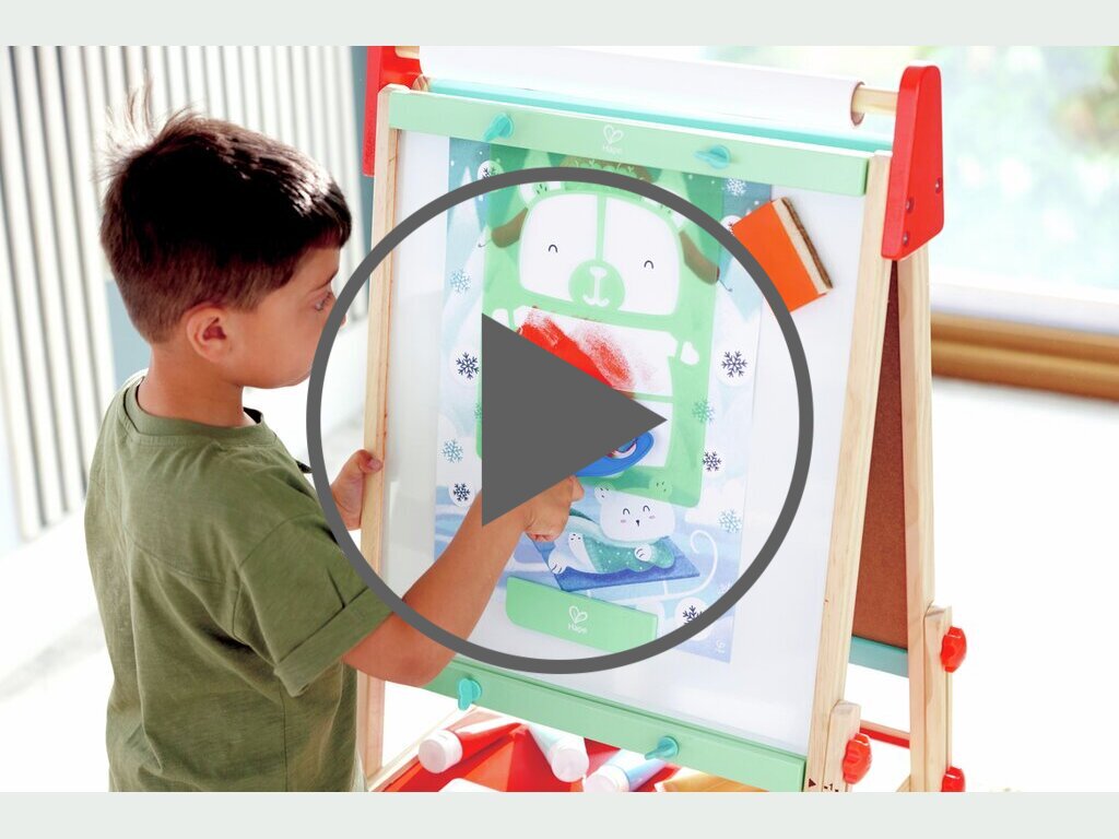 Malspaß mit Farbrollern und Schablonen