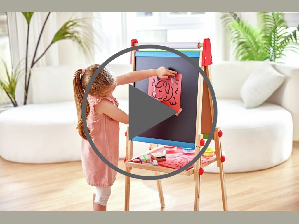 Kreidekunst mit Schablone