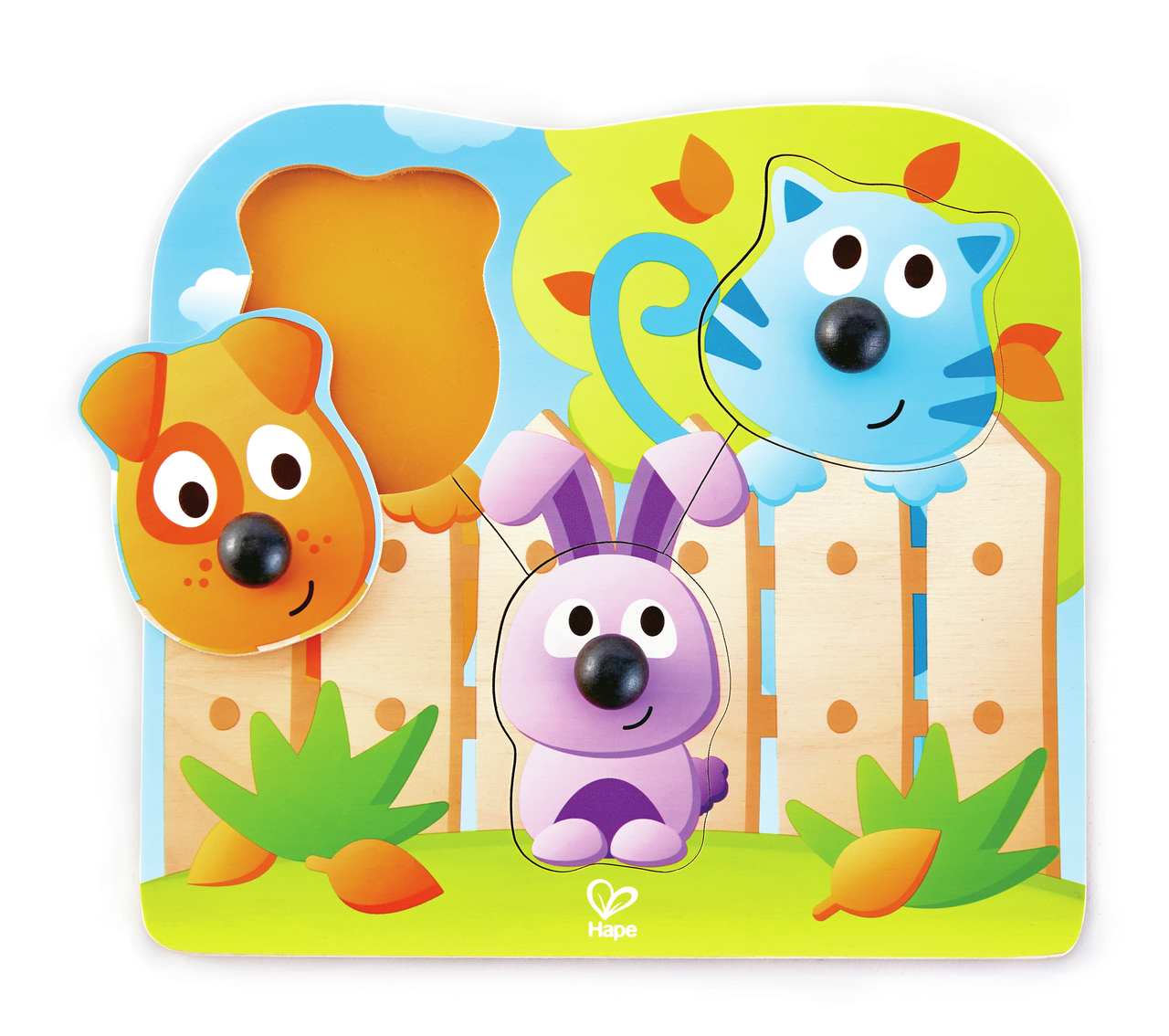 Knopfpuzzle Haustiere 