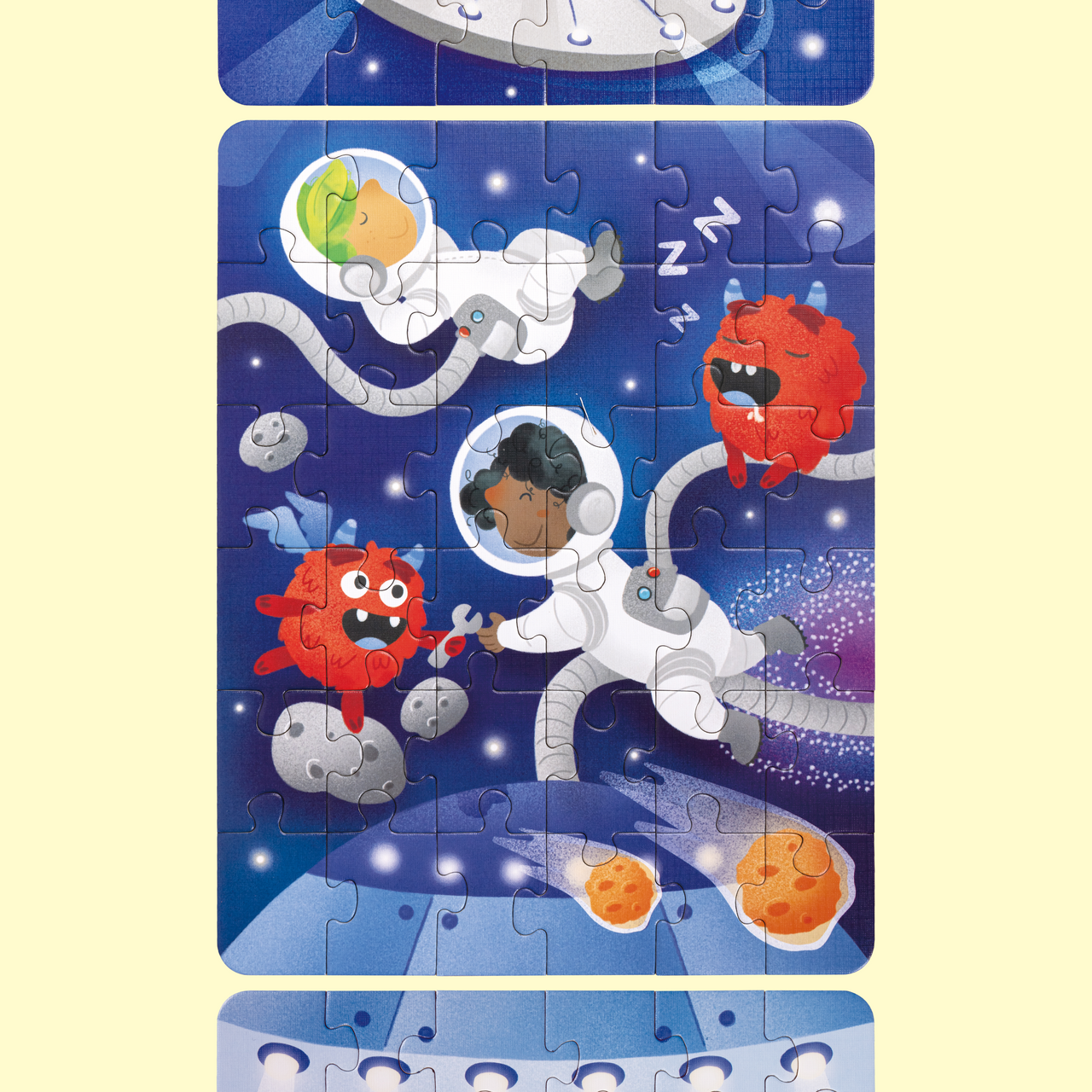 Weltraumabenteuer-Puzzle 