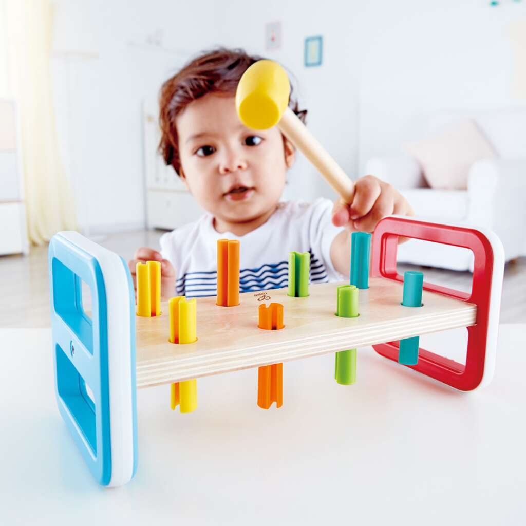 Regenbogen-Klopfbank 