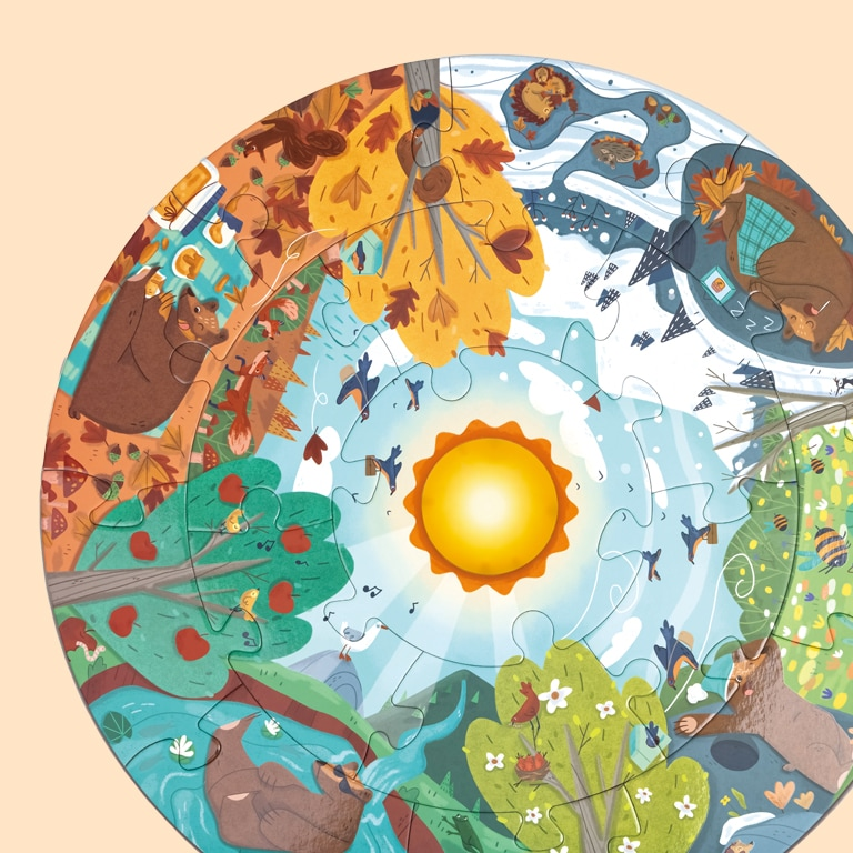 Puzzle „Vier Jahreszeiten“