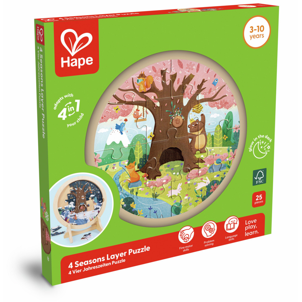 4-Jahreszeiten-Lagenpuzzle 