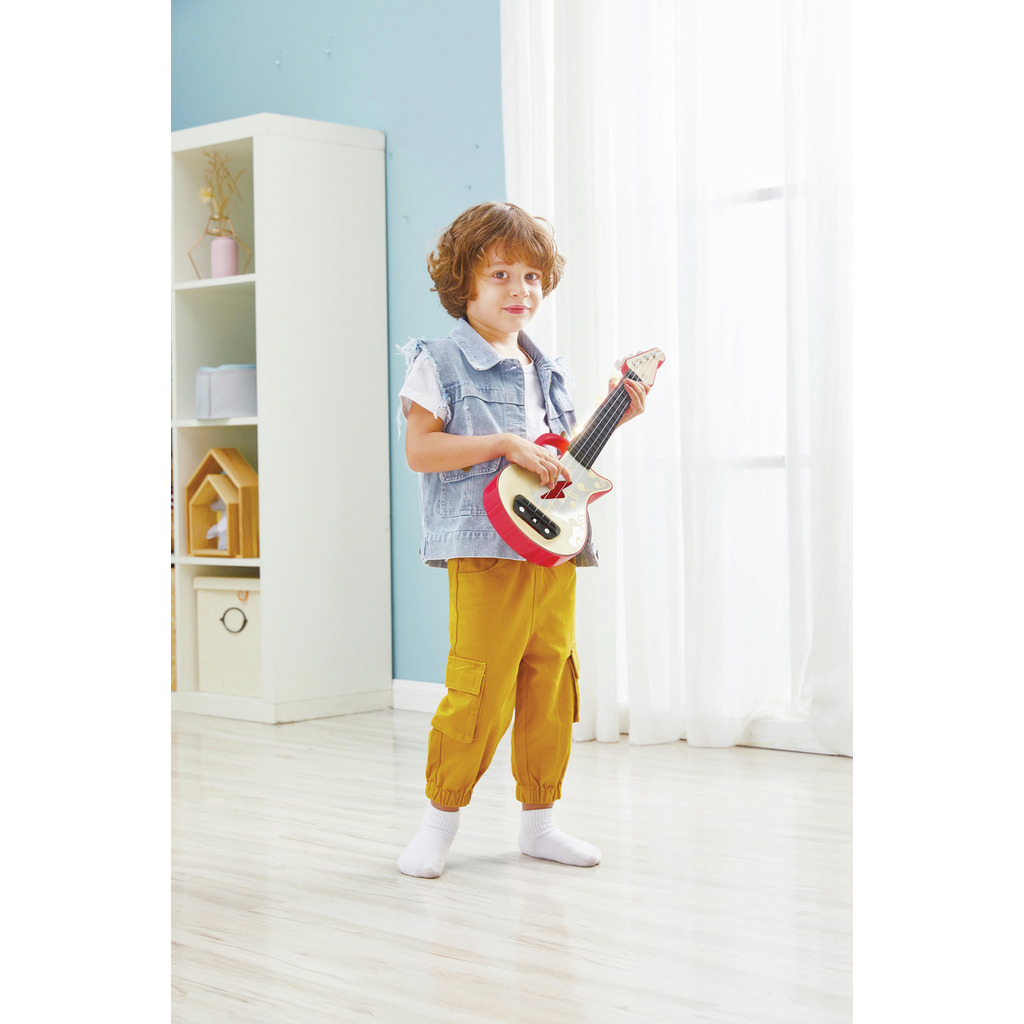 Elektrische Lern-Ukulele, rot