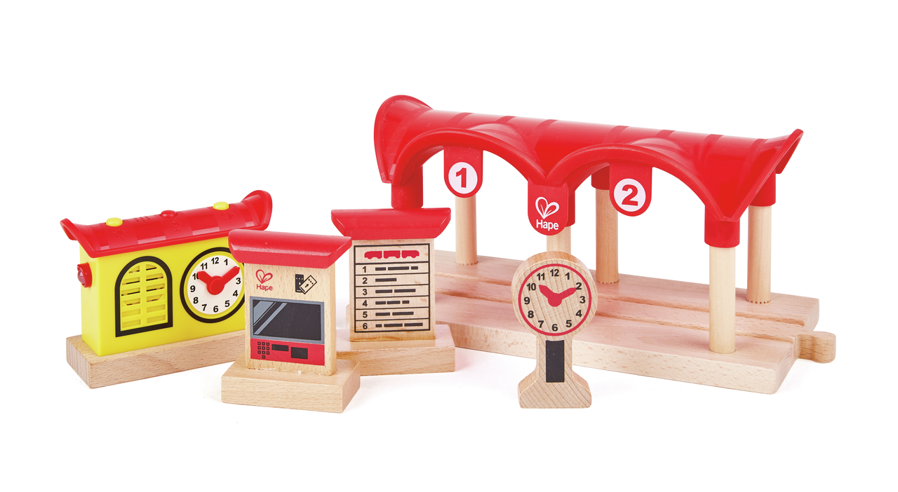 Bahnhof mit Aufnahmefunktion und Beleuchtung