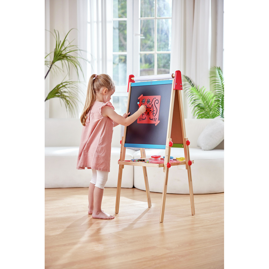 Kreidekunst mit Schablone