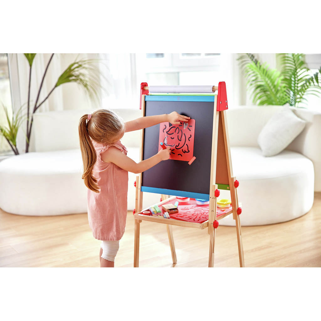 Kreidekunst mit Schablone