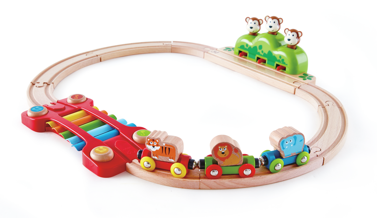 Kleines Tier-Eisenbahnset 