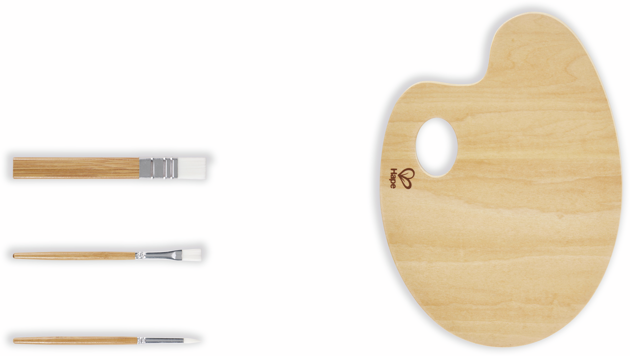 Malpaletten- und Pinsel-Set