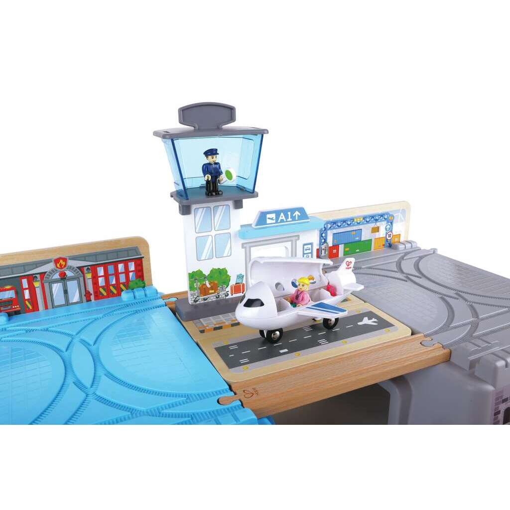 Großstadtlandschaft Eisenbahn in Aufbewahrungsbox