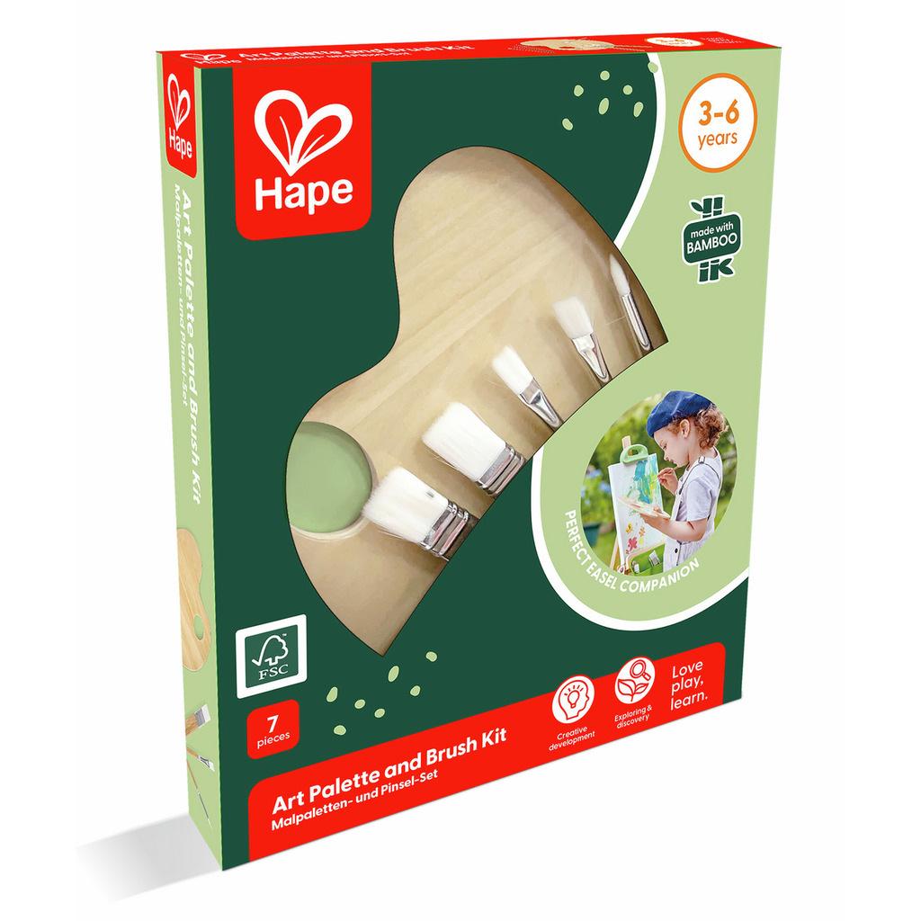 Malpaletten- und Pinsel-Set