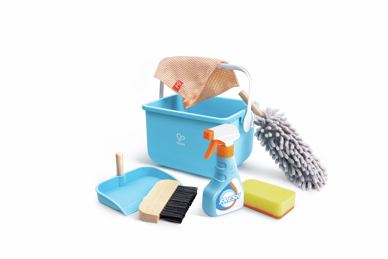 Spielzeug-Putzset mit Eimer