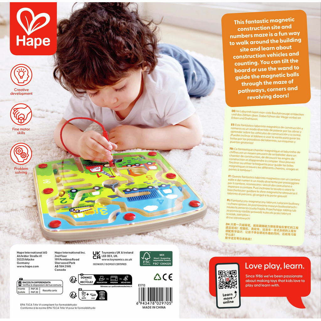 Baufahrzeuge- Labyrinth