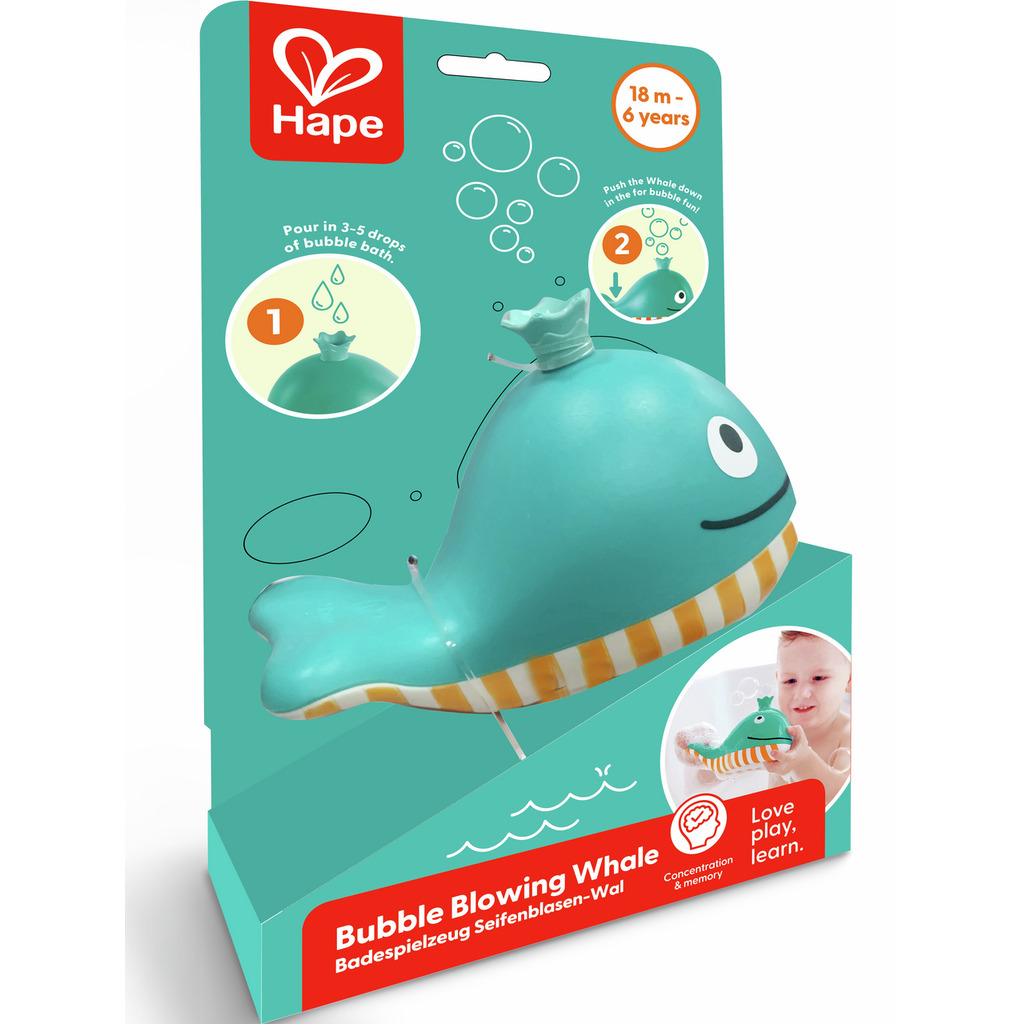 Badespielzeug Seifenblasen-Wal 