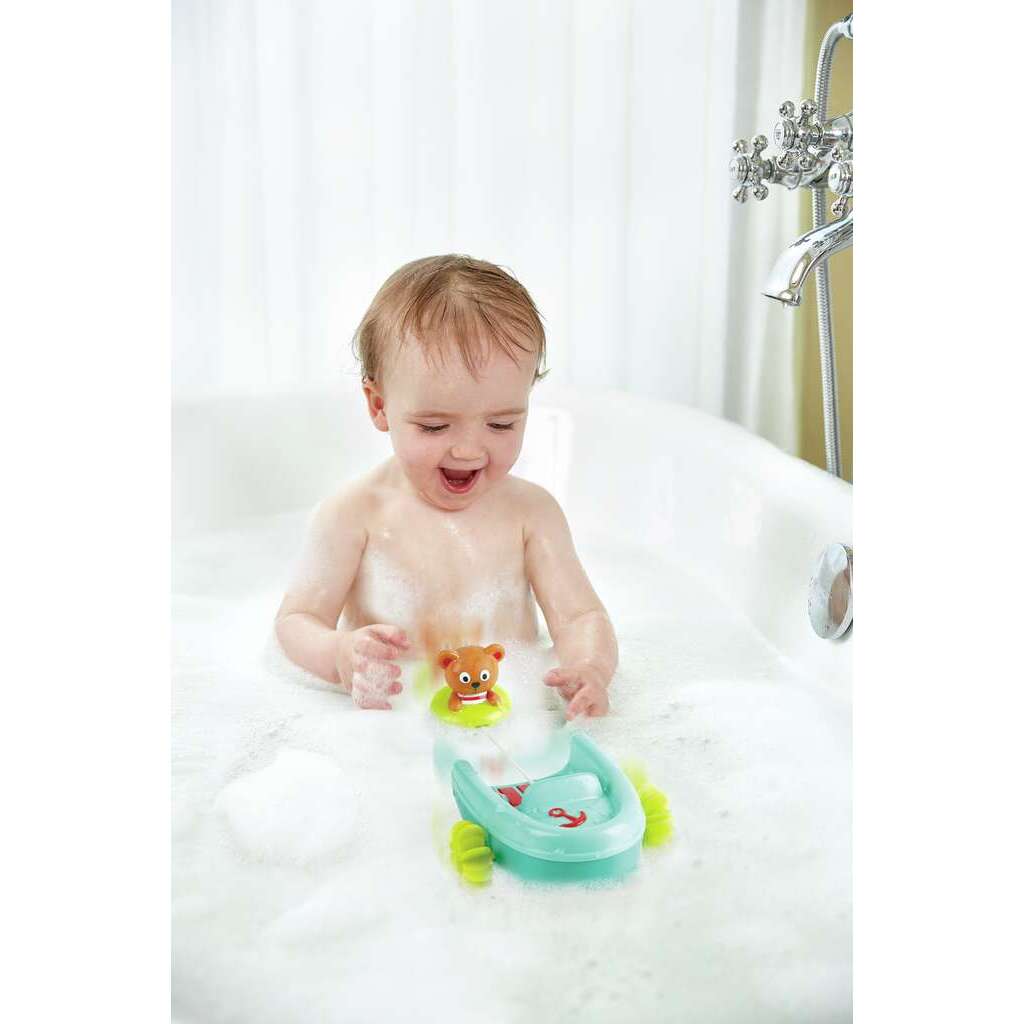 Schlauchboot mit Rückziehmotor