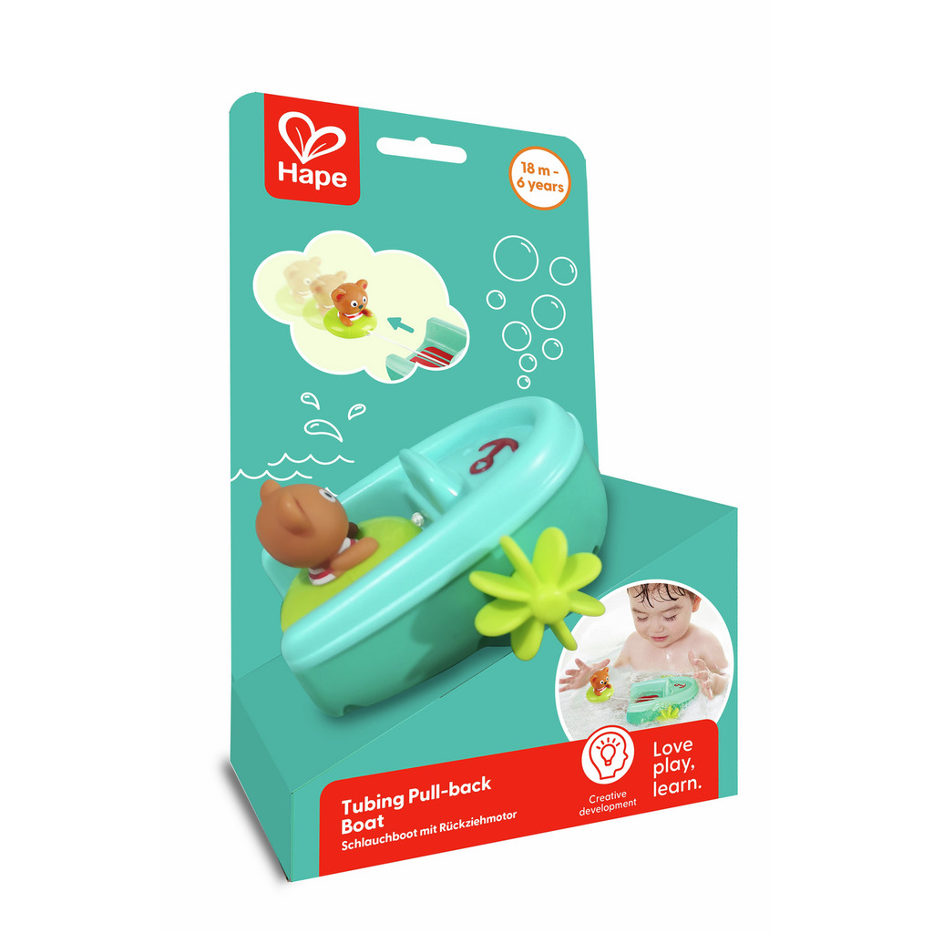 Schlauchboot mit Rückziehmotor