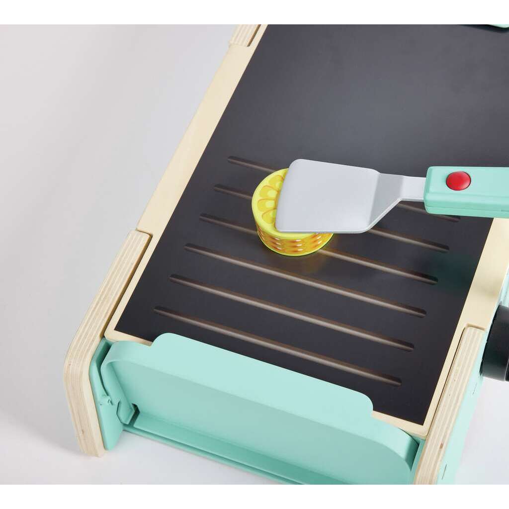 Grill mit gusseiserner Pfanne