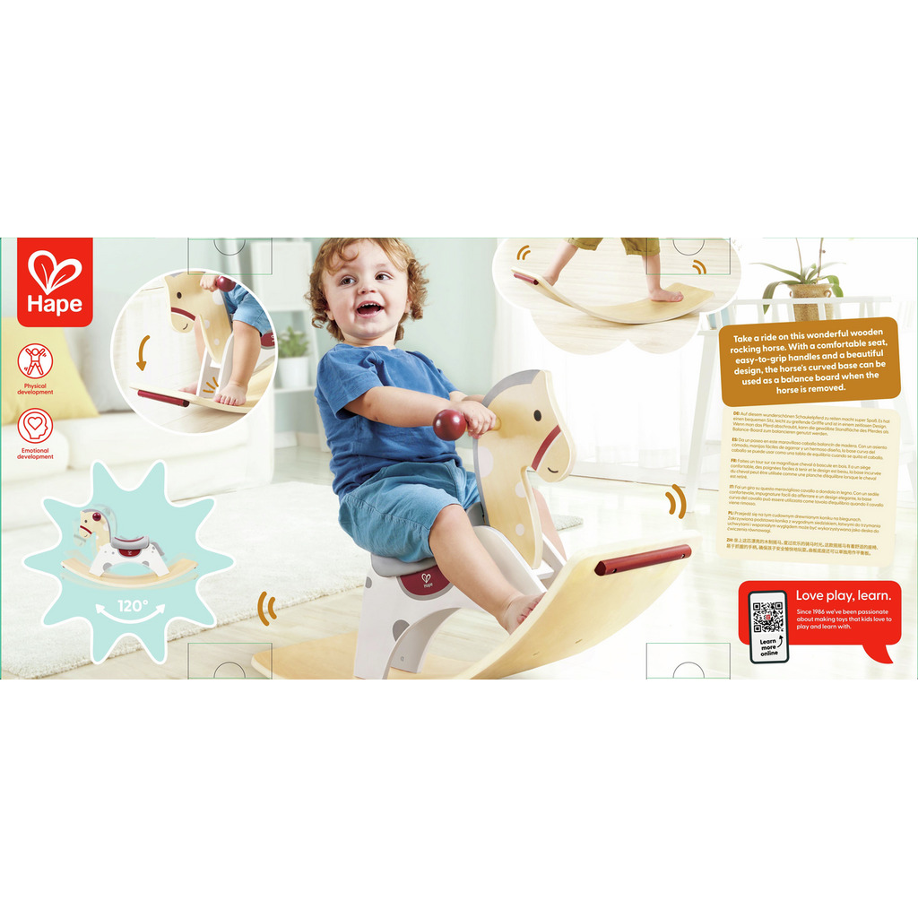 2-in-1-Schaukelpferd